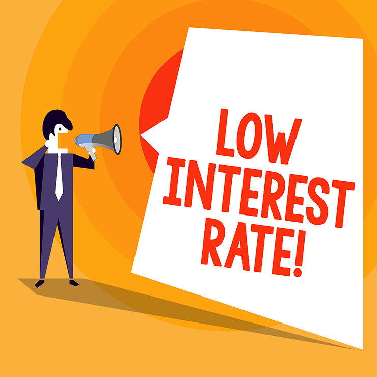 low interest rate image