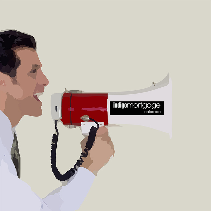 image of a man with a megaphone